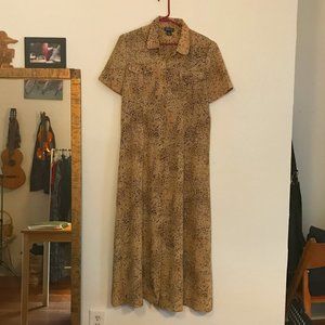 Vintage Animal Print Dress